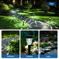 thumbnail image 6 of 8 Pack Solar Pathway Lights, Waterproof Auto On/Off Outdoor Solar Lights for Garden, Walkway and Lawn, Cold White, 6 of 7