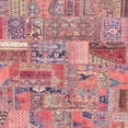 thumbnail image 1 of Ahgly Company Indoor Square Abstract Dark Salmon Pink Patchwork Area Rugs, 8' Square, 1 of 6