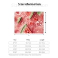 thumbnail image 3 of KLL Refreshing Watermelon Slices Print Fleece Throw Blanket, Horizontal Fleece Bedding Cute Soft Blankets Comfy Fleece Flannel Plush Home Decor for Couch & Bed -80"x60", 3 of 9