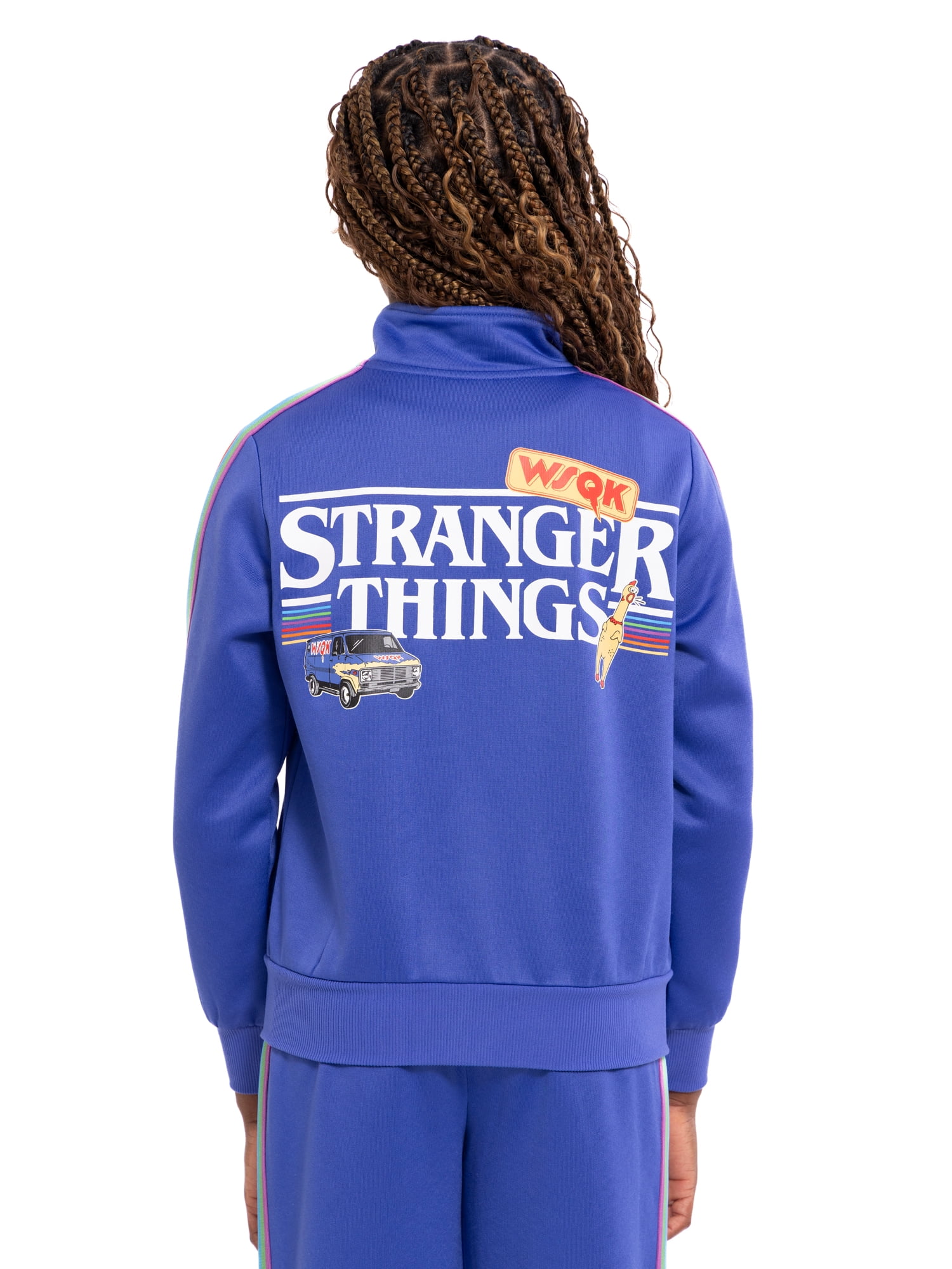 Stranger Things Girls Active Full-Zip Track Jacket, Sizes 4-16