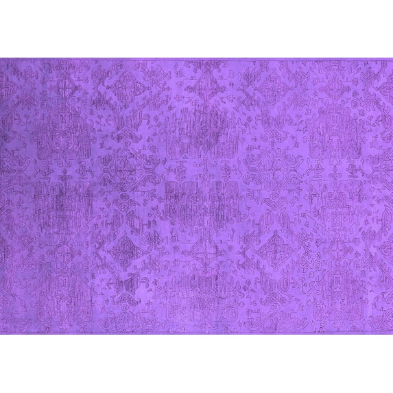 Ahgly Company Indoor Rectangle Persian Purple Bohemian Area Rugs, 2' x 4'