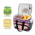 thumbnail image 2 of FORMRS Insulated Cooler Bag 24 Cans Capacity Soft Leakproof Lunch Box with Side Pockets, Pixel Floating Hearts, 2 of 7