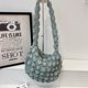 thumbnail image 5 of Bolso nube para mujer Bolso bandolera informal de nailon acolchado de gran capacidad (gris), 5 of 8