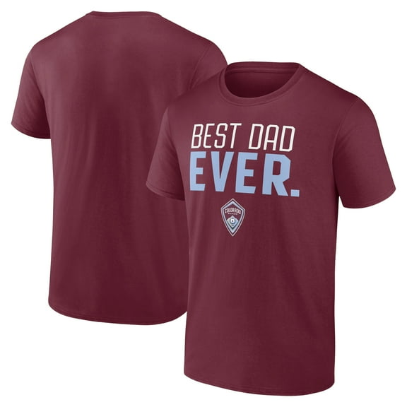 Men's Garnet Colorado Rapids Best Dad Ever Father's Day T-Shirt