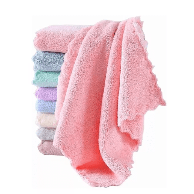 Toalla De Manos Absorbente De Microfibra Diseño Kawaii 20pzs colores