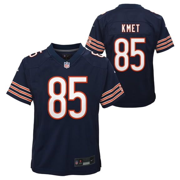 Youth Nike Cole Kmet Navy Chicago Bears Team Game Jersey