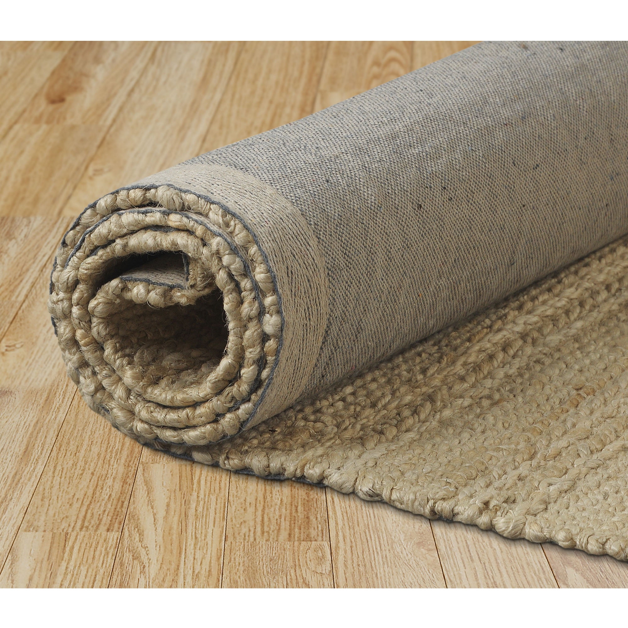 Ox Bay Newly Transitional Braided Light Jute Handmade Area Rug, 7'9" x 9'9"