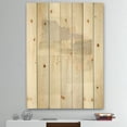thumbnail image 2 of Designart 'Geometric Neutral Form III' Shabby Chic Print on Natural Pine Wood, 2 of 3