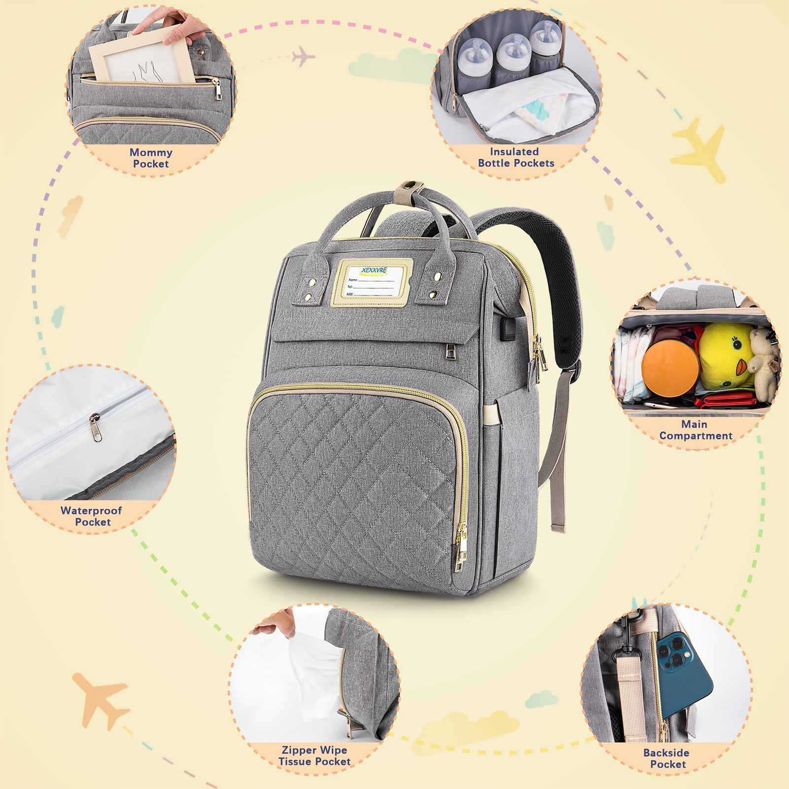 Tyryhu deals diaper bag