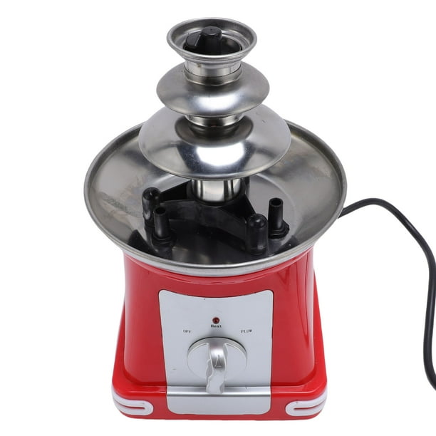 Fuente De Chocolate De 3 Niveles, Máquina De Fondue De Fuente Eléctrica De Acero Inoxidable, Versátil Máquina De Fusión Eléctrica Para Fiestas, Cumpleaños, Bodas, Queso