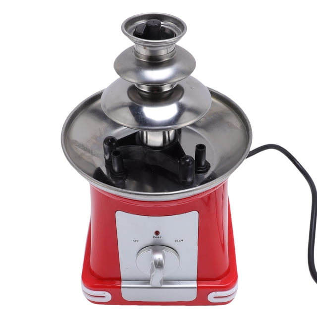 Fuente De Chocolate De 3 Niveles, Máquina De Fondue De Fuente Eléctrica De Acero Inoxidable, Versátil Máquina De Fusión Eléctrica Para Fiestas, Cumpleaños, Bodas, Queso