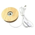 thumbnail image 2 of TISHITA Illuminated LED Light Base Acrylic Indicator Light for Crystals Ball Art Crafts 150mm_White Light, 2 of 8