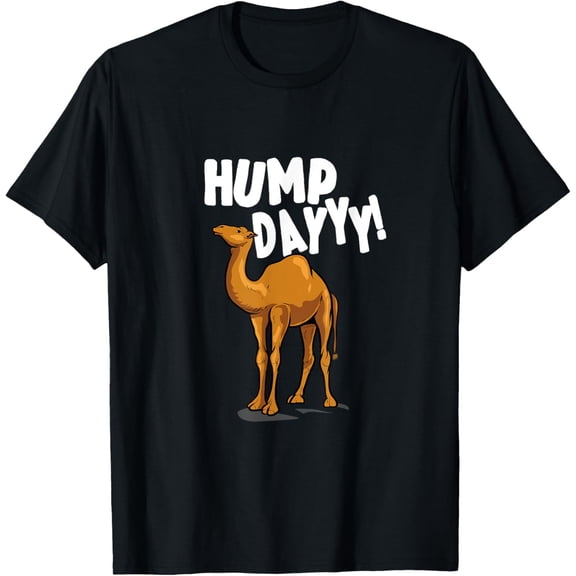 Retro Hump Day Camel Funny Wednesday T-Shirt - Comfortable Graphic Tee for Men and Women, Sarcastic Office Humor Apparel