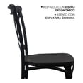 thumbnail image 2 of JAUZ IMPROVEMENT 2pz Silla Color Negro Minimalista Tipo Crossback Ideal Para Comedor (A2018), 2 of 5