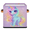 Multicolor 4, variant on CURLYOOT Cool Cracker Nutcrackers 11 x 11 Inch Cube Storage Bin, Fabric Storage Cube Foldable Basket with Leather Handles, Organizer Basket for Closet Shelves