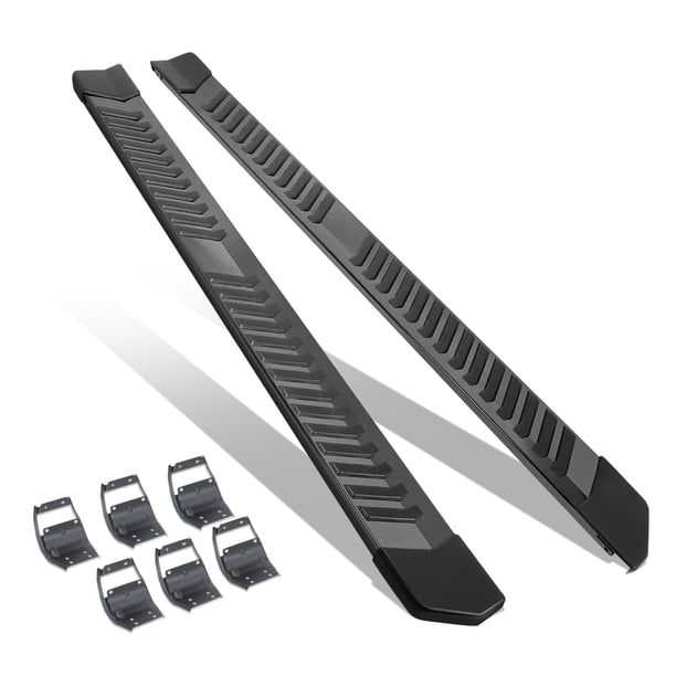 Running Boards & Side Steps For 2015-2022 Ford F-150 SuperCrew Cab - Stainless Steel Nerf Bars, Silver Finish, Easy Install