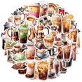 thumbnail image 2 of Paquete de pegatinas Coffee Lover, 50 unidades, calcomanías estéticas de vinilo, 2 of 2