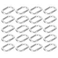 thumbnail image 2 of Oval Snap Hooks Clip, Oval Spring Buckle 23mm Alloy  For Keychain Strap For Purses For Bags Silver, 2 of 8
