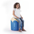 thumbnail image 2 of Gouchee Home Dotcom Pencil bleu – Grand pouf en microfibre avec billes de polystyrène vierge, fabriqué au Canada, léger et multifonctionnel pour chambre des enfants ou espaces de jeu., 2 of 6