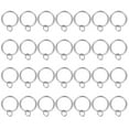 thumbnail image 1 of Uxcell 28 Pcs Anillos de Cortina con Ojales, 1.25"ID Deslizamiento Suave Anillo de Drapería de Metal Ajuste Hasta 1" Barra de Cortina, Plata, 1 of 5