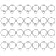 thumbnail image 1 of Uxcell 28 Pcs Anillos de Cortina con Ojales, 1.25"ID Deslizamiento Suave Anillo de Drapería de Metal Ajuste Hasta 1" Barra de Cortina, Plata, 1 of 5