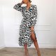thumbnail image 1 of Vestido De leopardo 2021 para mujer, vestido De playa largo De gasa, suelto, De manga larga, cuello en V profundo, línea A, vestido De fiesta Sexy, Vestidos De FiestawhiteXXL, 1 of 3