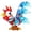 2#, variant on Cute Crown Chicken Ceramic Craft Ornament Simulation Animal Statue DIY Accessory Exquisite Desktop Garden Decor Figurine