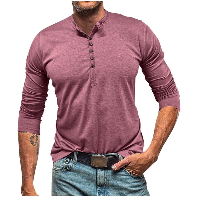 Lovzfmll Cardigan à Boutons pour Hommes Automne Hiver Couleur Unie Mode Décontractée Manches Longues Col Rond pour Style Superposé Chaud Rouge, m