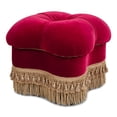 thumbnail image 1 of Jennifer Taylor Home Ellen Hand-Tufted Clover Ottoman Siren Red, 1 of 13
