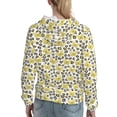thumbnail image 7 of Lsque Leopard And Butterfly Pattern Casual Women's Hoodie,Hooded Sweatshirt with Kangaroo Pocket,Pullover Hoodie with Eye-catching Drawstrings-Medium, 7 of 7