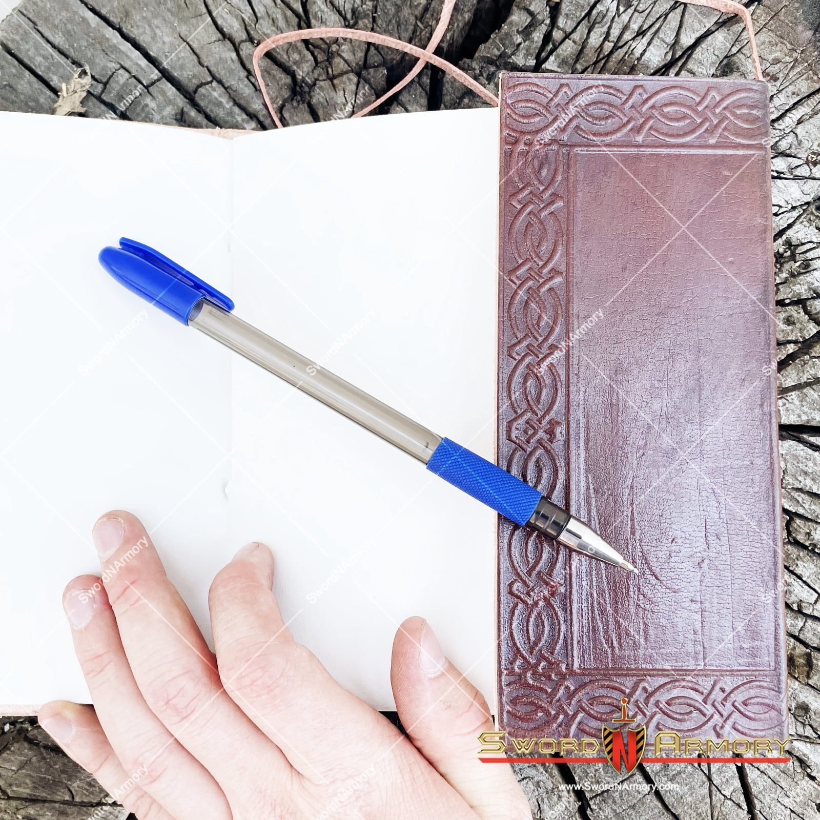 Handmade Medieval Diary Renaissance Leather Journal Notebook with Celtic Eagle