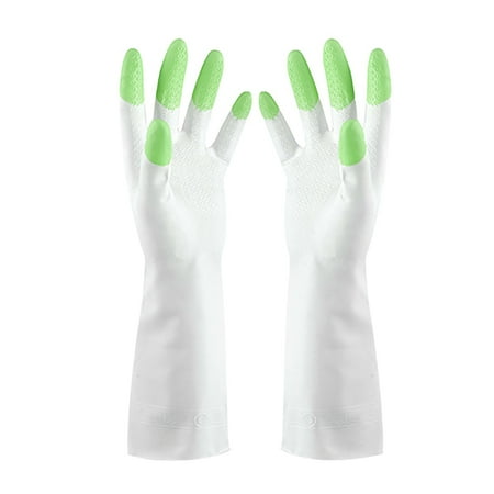 

Grandest Birch 1 Pair Gloves Reusable Protective Kitchen Cooking Cleaning Safety Gloves for Cleaning Protective Sleeve: