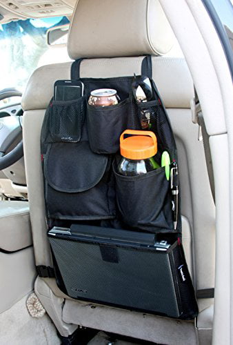 Car Auto Seat Back Multi-Pocket Storage Bag Organizer Holder Travel Hanger Black 