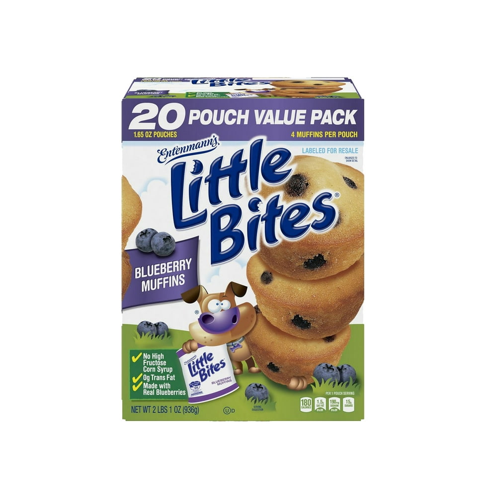 Entenmann's Little Bites Blueberry Muffins, 20 pk./1.65 oz. Walmart