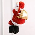 thumbnail image 3 of Climbing Rope Santa Claus Christmas Tree Pendant  Scene Decoration Fabric Home Decor Gift, 3 of 7