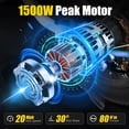 thumbnail image 2 of ZDZA Vélo Électrique 20 Pouces, Vélo de Montagne Électrique 1500W, 35KM/H 48V 10.4Ah Pliable pour Adultes, 7 Vitesses et Double Suspension Vélo Électrique UL2849, 2 of 9