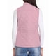 thumbnail image 4 of Chaleco Acolchado con Cuello Alto, Cremallera y Bolsillos para Mujer Rosa M, 4 of 10