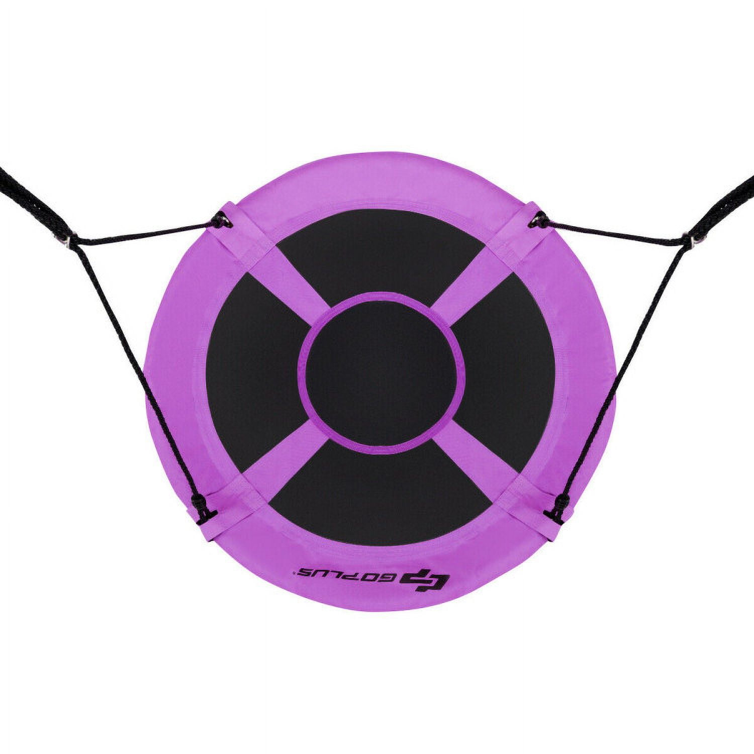 Spaco 40 Inch Flying Saucer Swing Tree Swing, Toddler Swing for Indoor Outdoor Play Set, Purple