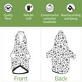 thumbnail image 6 of Fotbe Nautical Themed Simple Anchors Print Small Dog Sweater Hoodies Pet Grey Hooded Soft Fleece Sweatshirts with Pocket Fall Winter Puppy Cat Sweaters Warm Clothes-Large, 6 of 7