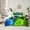 Green Blue, variant on Manfei Multicolor Cartoon Console 7-Piece Bedding Comforter Set,Gamer Gaming King Bedding Sets,Rainbow 3D Hexagon Bed Sheets For Adults,Luxury Bedroom Decor Reversible