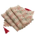 thumbnail image 3 of Camino de Mesa Navideño Rojo Jadeshay, 3 of 14