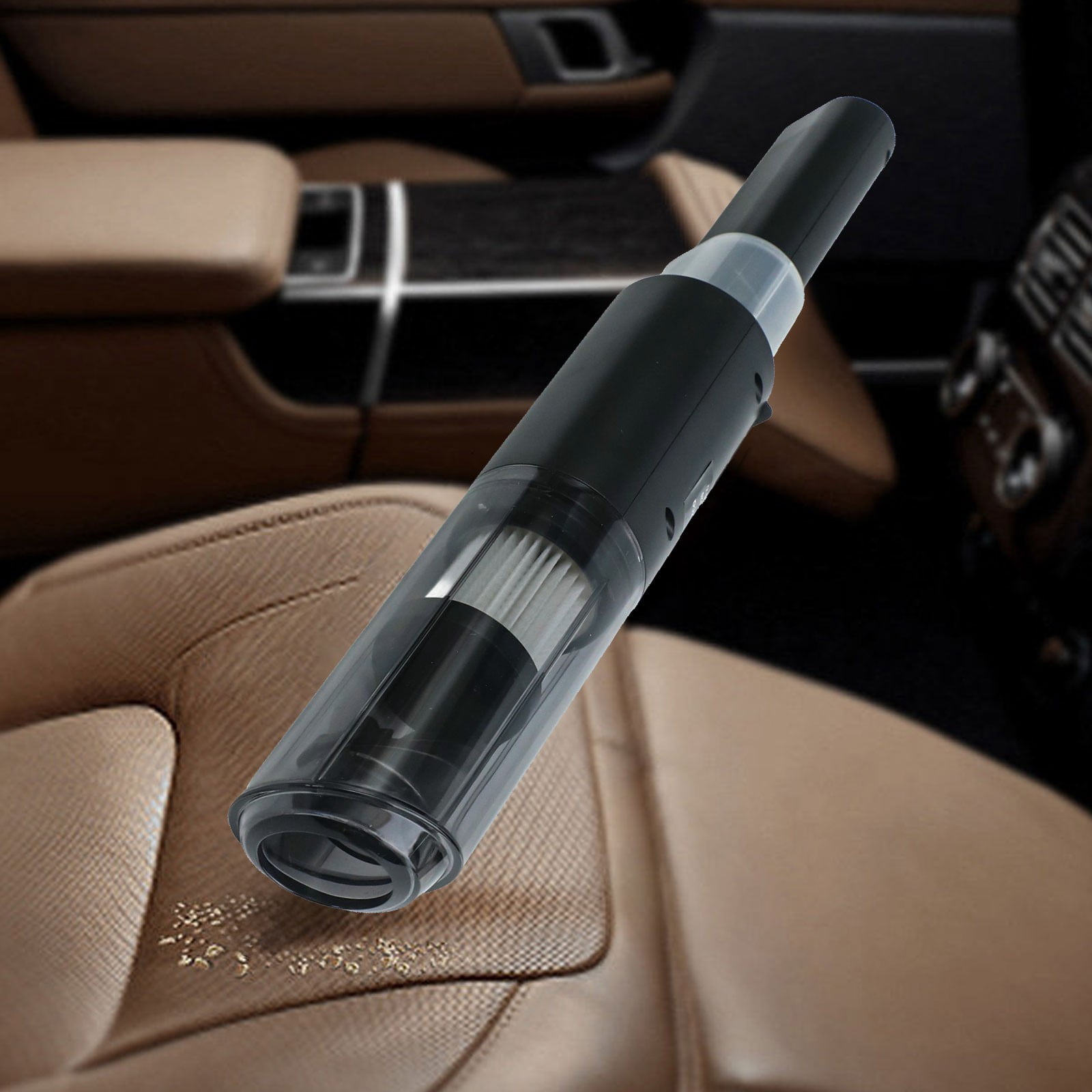Cordless Car Vacuum Handheld Car Cleaner Automobile Maintenance 36.8*6.5*3.5Cm One-Handed Operation 100W Power
