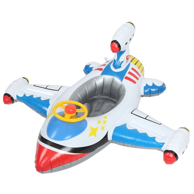 Flotador inflable para piscina con forma de avión, flotador para piscina con forma de avión