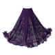 thumbnail image 4 of Falda de Baile de Salón para Mujer, Falda Española, Ropa, Vestido de Fiesta, Falda de Danza Del Vientre, Vestido de Tango, Falda Larga Oscilante, Disf Talla XL Morado, 4 of 8
