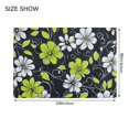 thumbnail image 4 of Yayeee Bath Rug for Bathroom Floor Non Slip Contour Fluffy Soft Absorbent Mat, 20"x24", White Flower Pattern, 4 of 7