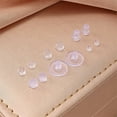 thumbnail image 5 of NOGIS 6 Styles Silicone Earring Backs for Studs, 600 Pcs Clear Soft Earring Backings Hypoallergenic Plastic Rubber Earring Clutch Stoppers Replacement Kits for Fish Hook Earring Studs Hoops（A）, 5 of 7