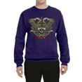 thumbnail image 2 of Wild Bobby, Biker Til I Die Live to Ride Motorcycle Cars and Trucks Unisex Crewneck Graphic Sweatshirt, Purple, Medium, 2 of 3