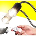 thumbnail image 3 of UVA UVB Light Bulb Reptile Ceramic Heat Lamp Pet Heating Bulb Holder Clamp Lamp Fixture Heating Light Lamp For Reptiles,Aquarium Reptile Light Adjustable Habitat Lighting Stand,110V-130V(Black), 3 of 7