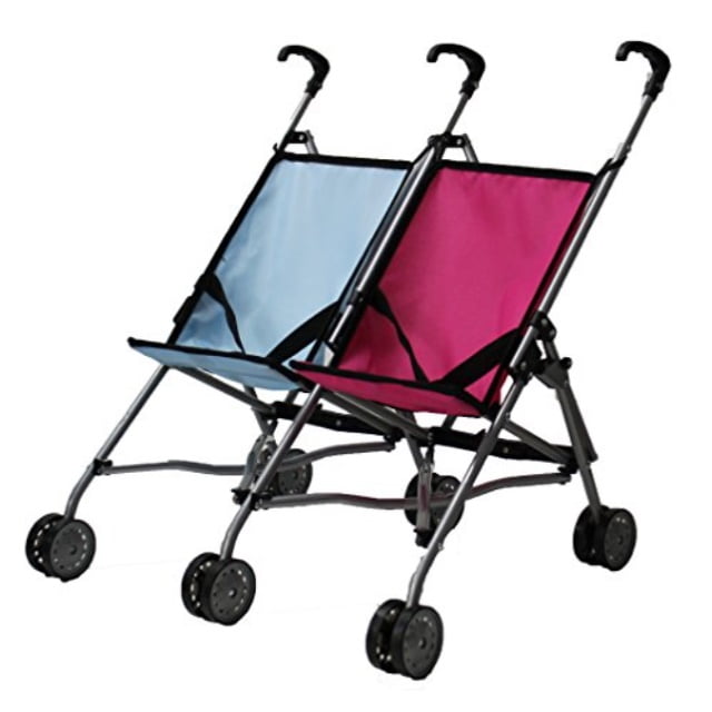 mommy and me double doll stroller