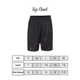 thumbnail image 2 of C2 Sport Men's Shorts, Athletic Workout Gym Activewear Black Mesh Basketball Shorts, 6 Pack, XL, 2 of 4
